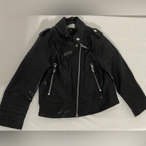 H&M Faux Leather 
Jacket Girl’s Size 3T